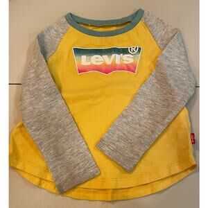 Levi's Girl's long sleeve tee size 18m USA made 100% Cotton